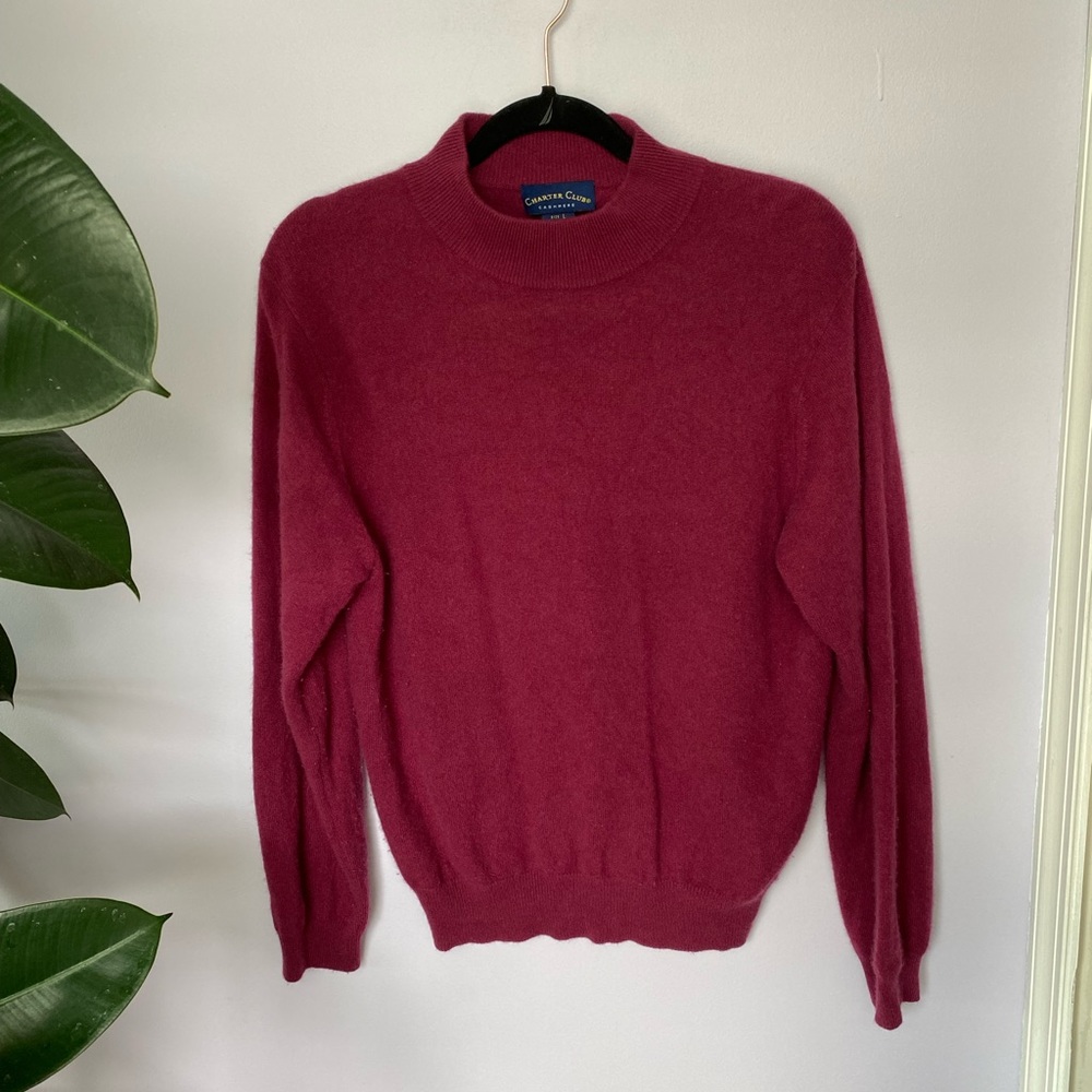 Charter Club | Mock Neck 2 Ply Cashmere Sweater